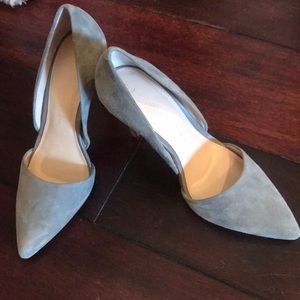 Banana Republic Grey Suede Heels